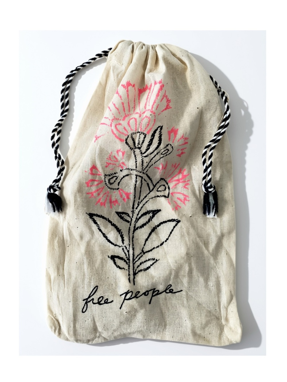 Free People Floral Print Drawstring Bag